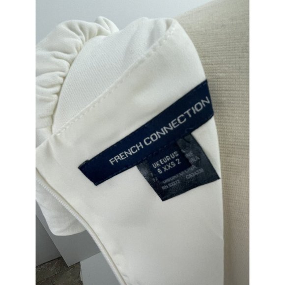 Women's French Connection Awiti Whisper Ruth Sheath Dress White Size 2 - Picture 11 of 11
